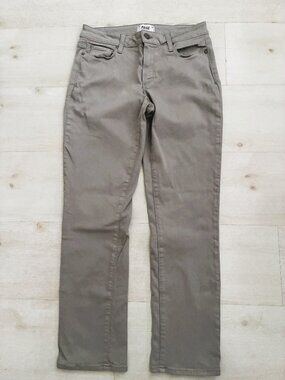 PAIGE Brigitte Slim Boyfriend Straight Leg Ankle Grey/Charcoal Size 27